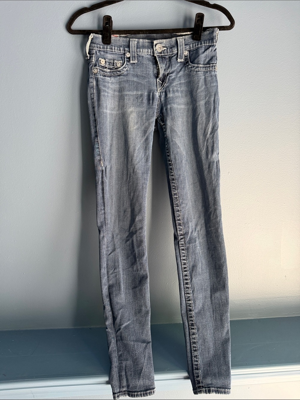 True Religion Slim Skinny Jeans - Light Blue Wash